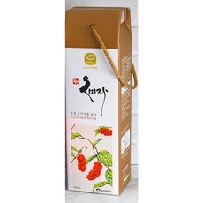 오미자 제품 1병용 종이케이스 (자연미소 제품전용), 1개
