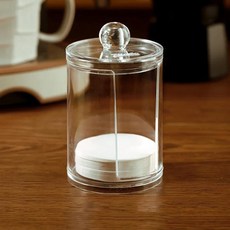 커피 필터 종이 상자 라운드 모카 포트 뚜껑 보관 홀더, Color: 1. clear cover, 1개