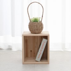 휴림 삼나무 원목 공간박스 1단, 클로즈형1단