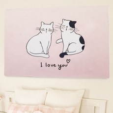 예쁜그림 인테리어 패브릭 그림 고양이 가림막 S moa*26944YS