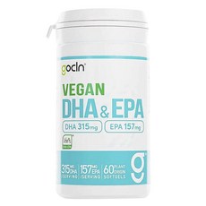 純素 DHA 315 毫克和 EPA 157 毫克軟膠囊, 1個, 60片