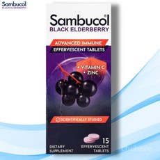 삼부콜 블랙 엘더베리 비타민C 아연 발포 정제 15정, 1개