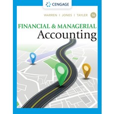 (영문도서) Financial & Managerial Accounting Hardcover, Cengage Learning, English, 9780357714041