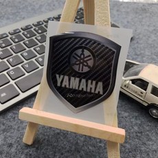 오토바이 엠블럼 스티커 바이크 로고 튜닝 스티커, 1개, 엠블럼 스티커 방패형-야마하