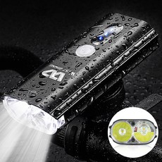 시그니처베이지 자전거 전조등 라이트 후레쉬 YPZ309, 1개, 블랙