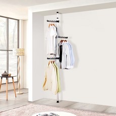 일자행거 옷걸이 1단 고정식 기둥행거 튼튼한행거 1단행거 기둥 행거, 본상품선택