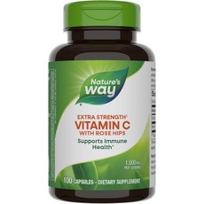 Nature's Way 然萃維 維他命C 1000mg&玫瑰果膠囊, 100顆, 1罐