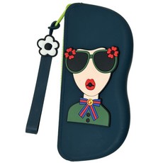 온리코 휴대용 실리콘 안경 케이스, 1개, 그린