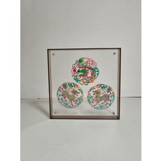 皮影 新中式 裝飾畫 擺件 手工上色 牛皮雕刻, 如圖所示, 1個
