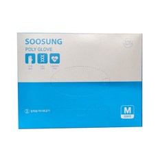 수성 폴리글로브M 일회용 장갑, 200개입, 1개