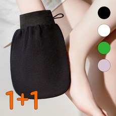 캉스앤코 샤워장갑 샤워타올 때타올 때밀이 때장갑, 1세트, 2개입, 화이트