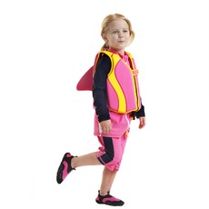 맘네스트 돌핀 네오플랜 수영조끼, 핑크, 1개