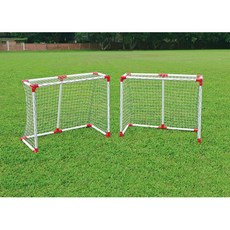 프로맥스 트윈하키골대 KJC-121A2 골대2개 축구연습용품 미니골대 풋살 축구 네트 골대, 화이트