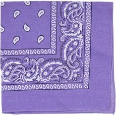 Raylarnia 반다나 여성용 다목적 면 머리띠 55.9cm22인치 페이즐리 카우보이 남성용 핑크 [호환], 라벤더