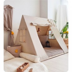 韓式兒童三角遊戲屋 彩旗小串燈, 三角帳篷 彩旗小串燈, 1套