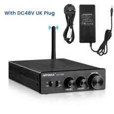 앰프 오디오믹서 매장용 공연음향 AIYIMA A07 Bluetooth 증폭기 오디오 APTX HD TPA3255 Hifi 스테레오 전력 300Wx2 사운드 스피커 Amplifi, 러시아, A07 Pro 48V UK