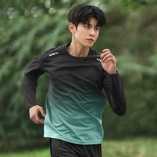 運動上衣男春秋季新款跑步速乾長袖t恤訓練健身籃球防曬