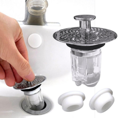 하루잡화 냄새 차단 세면대 만능 트랩 오버플로우, 1세트