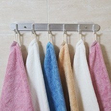 다클레어 명품타올 뱀부타올 대나무수건 85g 도톰한 핸드타올 주방수건 어린이집 타월, 5개, 핑크