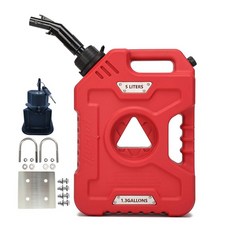 보조 휘발유통 바이크 비상용 예비 급유 등유통 연료탱크, 1개, 레드 신형 B