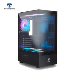 TrendSonic AS50 海景電腦電競機殼 ATX TYPEC 內附5顆ARGB風扇, 1個