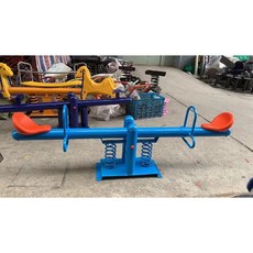 놀이터 야외 스프링 유치원 공원 어린이집 흔들 흔들말 흔들목마, 5. 블루+오렌지