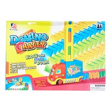 小胡玩具 電動骨牌車(100pcs) 電動多米諾骨牌車 踏板套 兒童玩具, 1個