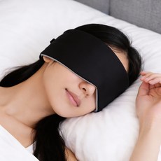 노베아 수면 안대 암막 숙면 눈가리개 아이마스크, 블랙, 1개, 1개입