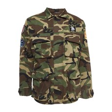 생 로랑 중고 카무플라주 패치 디테일 재킷