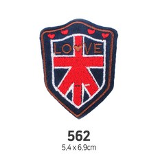 와펜 DIY 자수 패치 와펜모음 열부착식와펜, 4개, 와펜 패치 562번