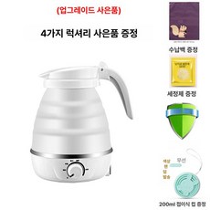 전기포트 티 무선 주전자 내열유리 전기포터 약탕기, 220V 표준 화이트 온도 조절 보관가방 +, 기본 색상