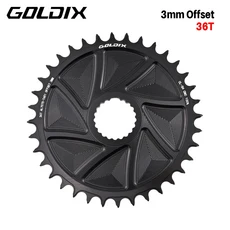 GOLDIX 자전거 체인링 다이렉트 마운트 에어로 체인링 와이드 내로우 티스 CNC 가공 M8100 M9100 M7100 M, 01 SH 36T