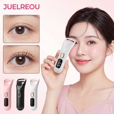 JUELREOU 속눈썹 고데기 히팅뷰러 3단계 온도 감온변색 실리콘 스트립, 화이트, XH-016