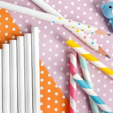 도트 패턴 종이 빨대 디자인 학생 필기 연필 세트 초등학생 새학기 준비물 필기구, 1개, 4-12자루세트-삼각형