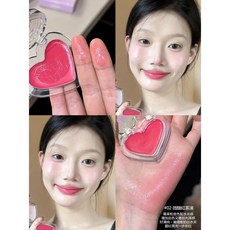 Nukka 元氣法則 水光膏 愛心水光腮紅膏 韓女水光肌 顯色潤膚, 1個, 02 微醺紅茶凍