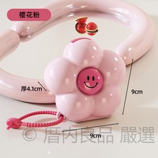 花朵飾品收納盒 迷你便攜式旅行收納盒, 1個, 花粉+玫紅