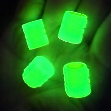 자동차 타이어 야광 밸브캡 그린 4P 타이어 캡 에어캡 바람마개, 상세페이지 참조, 1개