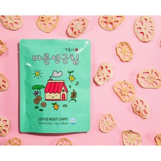 꼬숩네 연근칩 무설탕 기름기없이 담백한 무농약 국산연근 당뇨간식, 1개, 25g