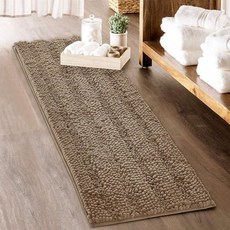 KGORGE 욕조 매트 실내 반려동물 매트 브라운 너비 61cm x 길이 152.4cm(24인치 x 60인치) (1팩), KGORGE 욕조 매트 실내 반려동물 매트, 브라운,, 1