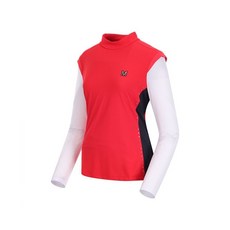 (여성)소매 배색 디자인 티셔츠_MMW1TH62