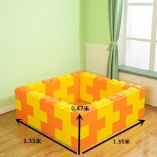소프트 볼풀 울타리 키즈카페 놀이터 안전 대형 블록 매트