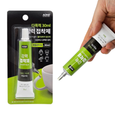 다목적 젤타입 강력접착제 30ml 신발 고무 금속 목재 유리 레자 섬유 도자기 본드, 1개