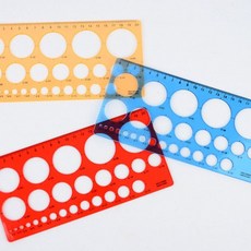 템플레이트 원형 기하학 도형 그리기 자 수학 미술 제도 컴퍼스 원 그리는 템플릿LmV, 1개, 소