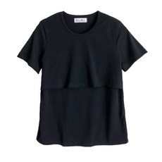 BABYSHARE 孕婦哺乳衣 短袖素色上衣