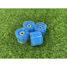 스케이트보드 발광 휠 크루저보드 휠, 블루, 1개