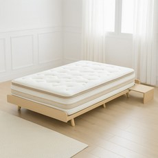 EO자재 이롬 저상형 퀸사이즈 평상형침대프레임 협탁세트 RZ01316, 오크