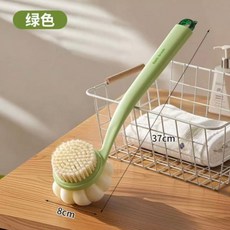 專利現貨搓澡刷新款家用浴室壁掛收納搓澡神器加厚軟毛洗澡刷定製, 1個, 綠色：【1個】多功能丨搓澡刷:如圖