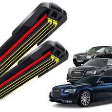 1+1 크라이슬러 300C 전차종 순정 호환형 초밀착 와이퍼 윈도우 브러쉬 와이퍼블레이드, T2-300C2세대(12-현재)-600+525/A