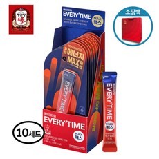 정관장 에브리타임 맥스+쇼핑백 포함 -인삼농축액 활력 밸런스핏 선물세트, 100ml, 10개