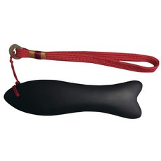 砭石魚形刮痧板 人體工學設計 舒適握感 舒緩肌肉痠痛 方便攜帶, 黑色